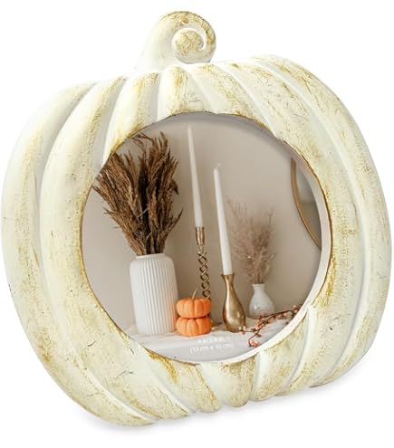 Amazon.com: Isaac Jacobs 4x4 Pumpkin-Shaped Picture Frame For